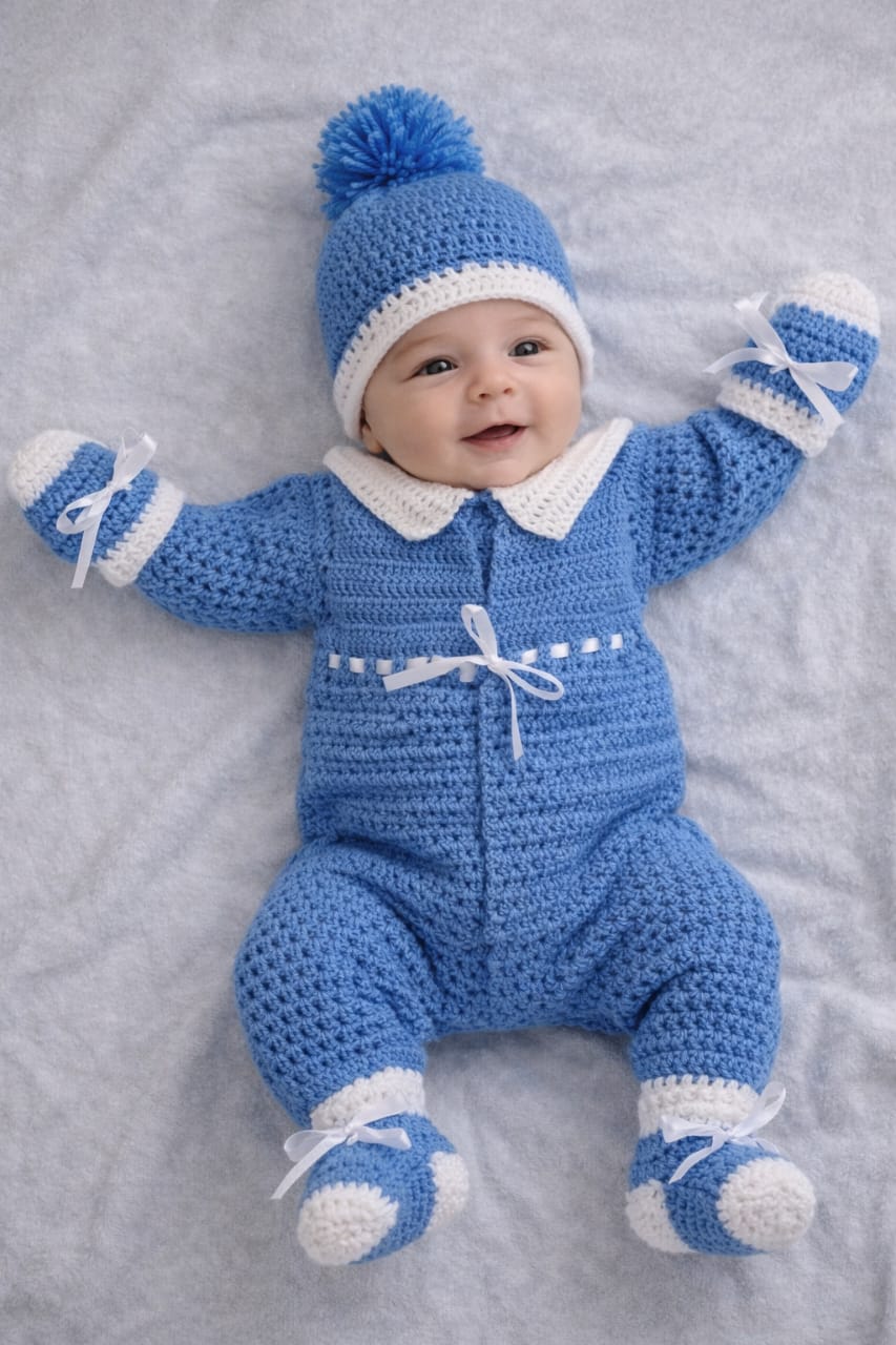 سالوبيت حديث ولادة كروشية للبيبى هاندميد